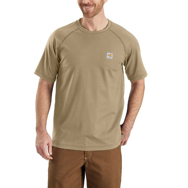 Carhartt FR Force Short Sleeve T-Shirt in Khaki